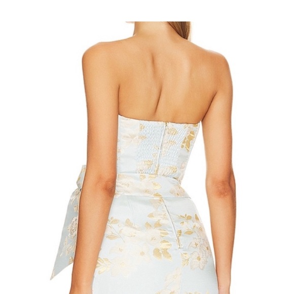 V. Chapman June gown in Ballard blue Baroque Floral size 4 - Picture 4 of 8